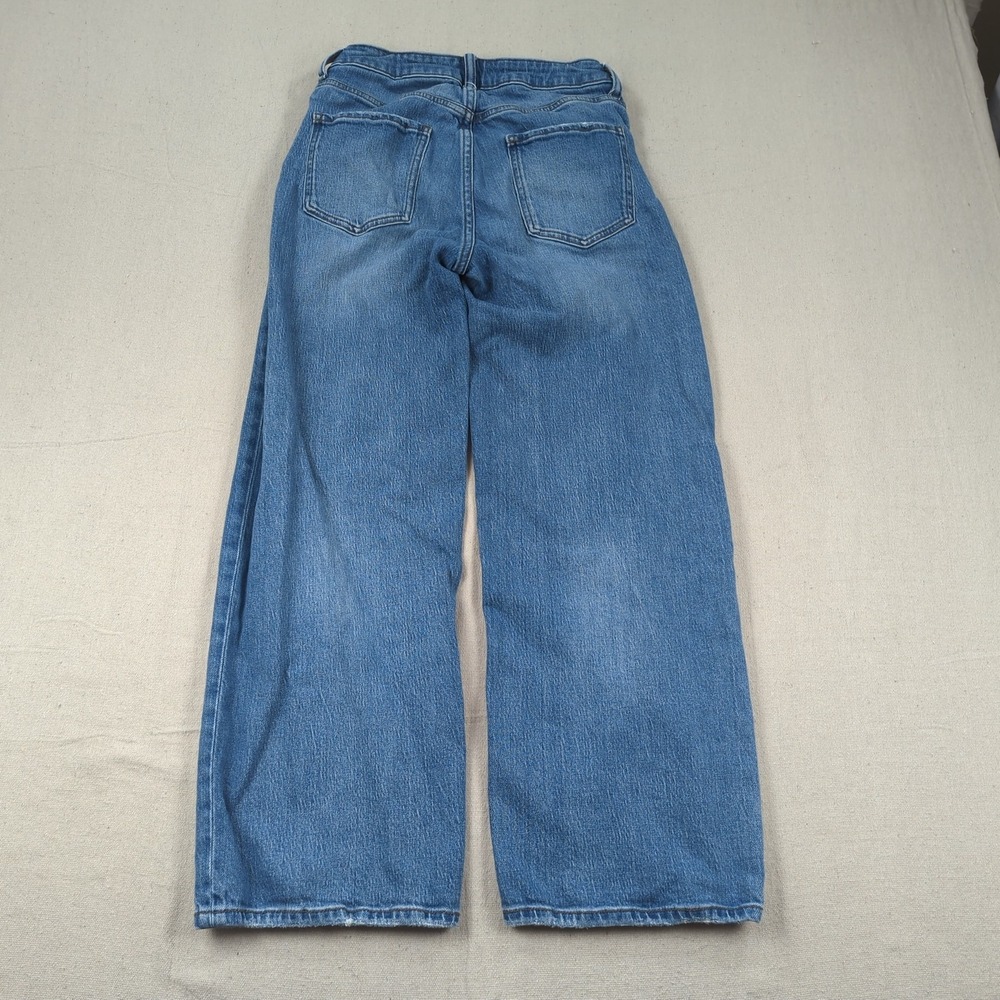 Quince Jeans Womens 28 Blue Stretch High Rise Bella Relaxed Straight - Picture 13 of 16